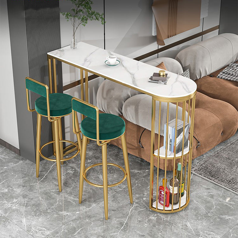 Luxurious Irregular Shape Bar Table Set 1/2/3 Pieces Sintered Stone Counter Table Set