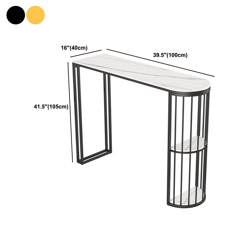 Luxurious Irregular Shape Bar Table Set 1/2/3 Pieces Sintered Stone Counter Table Set