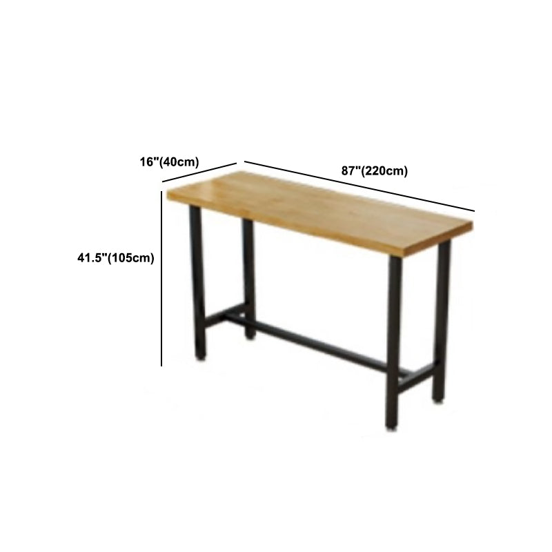 1/2/6/7/9/11 Pieces Table and Stool Set Rectangle Glam Solid Wood Counter Height Set