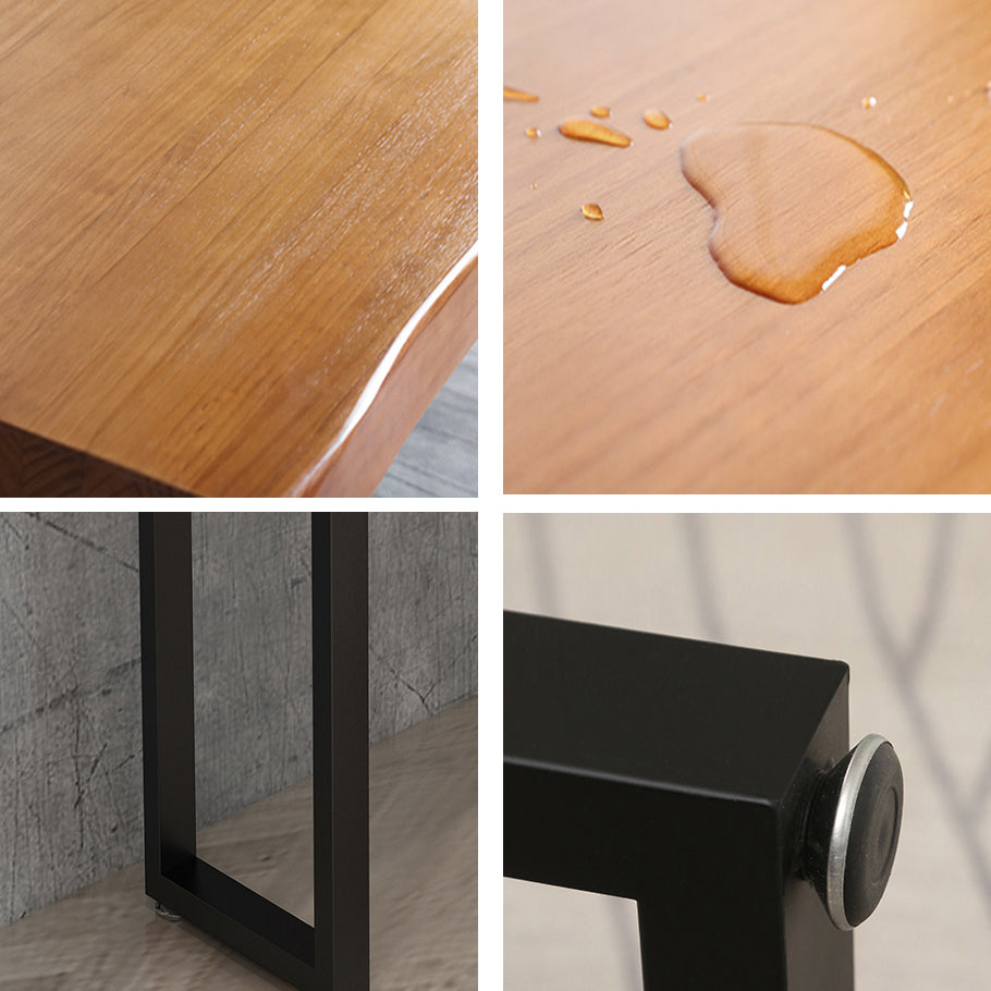 Modern Bar Table Set 1/2/5 Pieces Rectangle Pine Wood Counter Table with High Stools