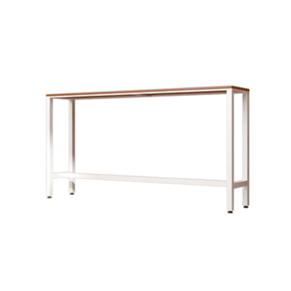 Modern Bar Table Set 1/2/5 Pieces Rectangle Wood Counter Table with Stools for Balcony