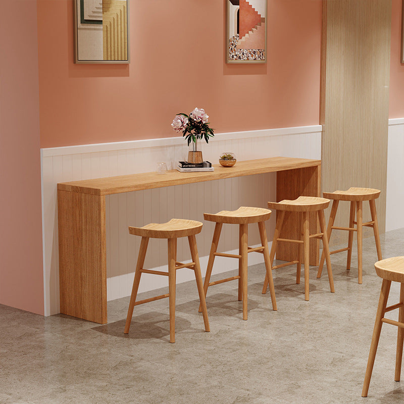 Glam Bar Table Set 1/5/9 Pieces Rectangle Wood Counter Table for Kitchen