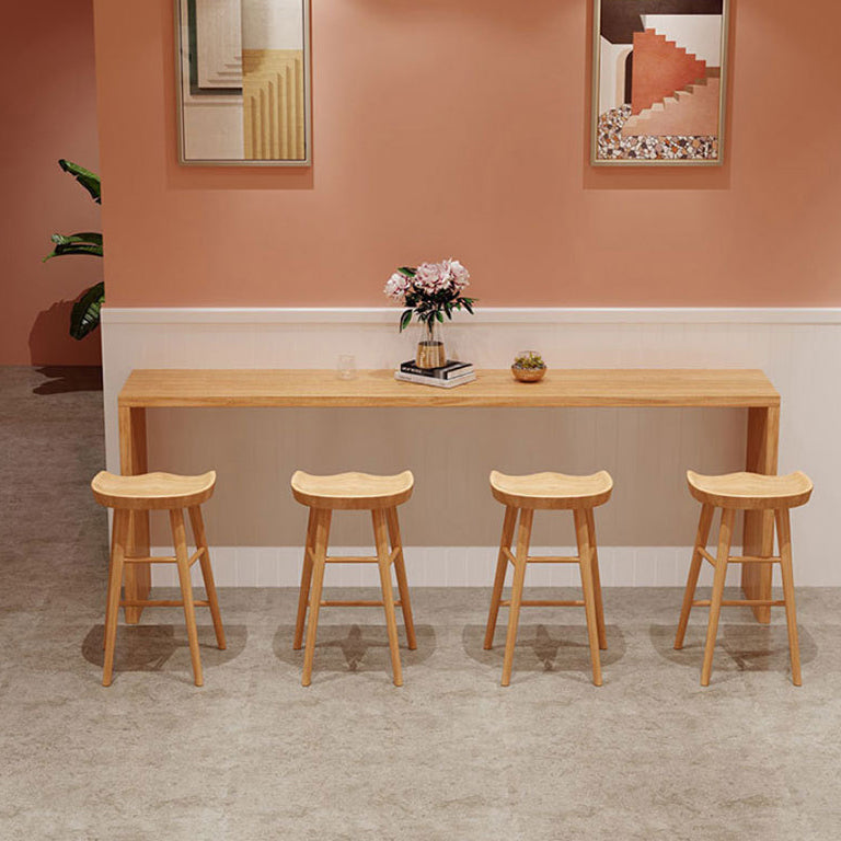 Glam Bar Table Set 1/5/9 Pieces Rectangle Wood Counter Table for Kitchen