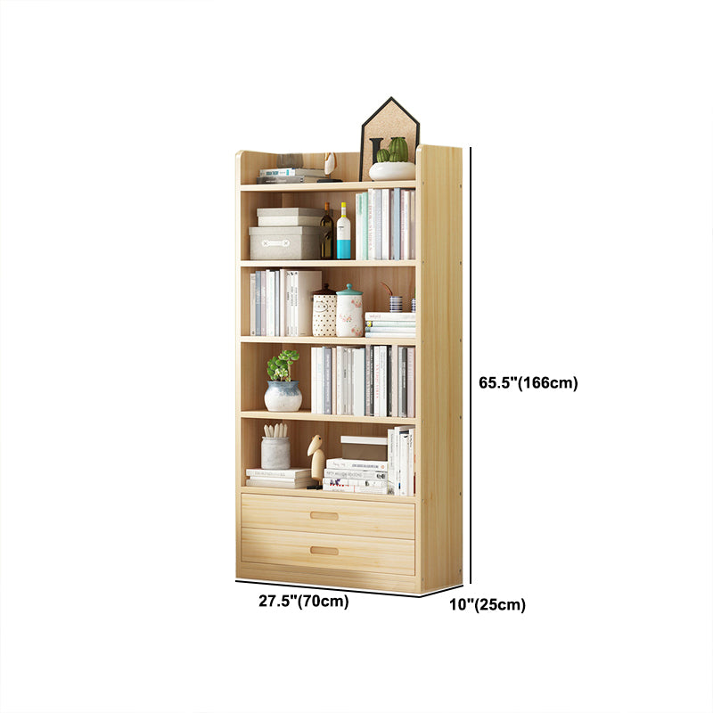 Wooden Shelf Bookcase Contemporary Book Shelf for Studying Room