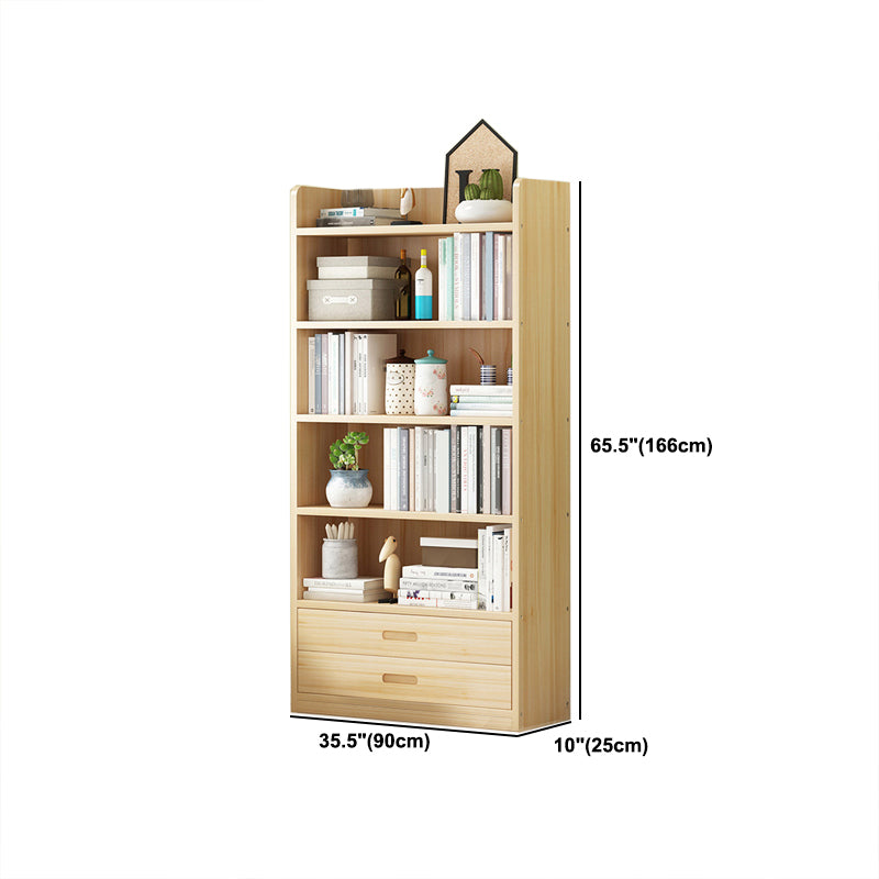 Wooden Shelf Bookcase Contemporary Book Shelf for Studying Room