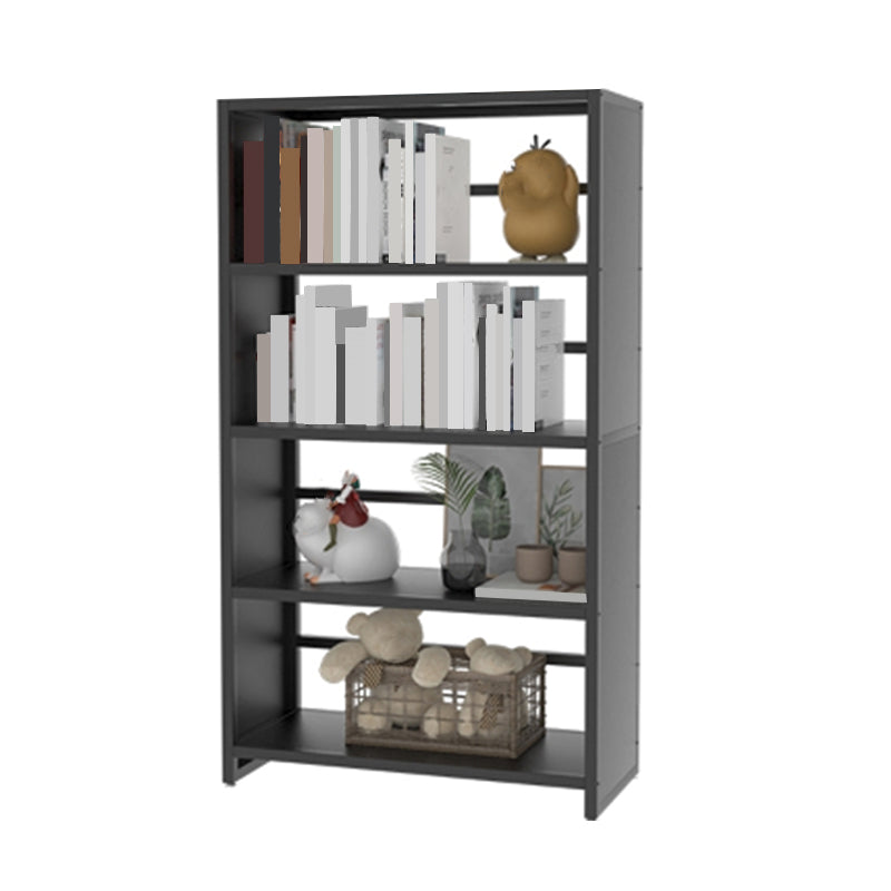 10" Wide Standard Bookcase and Steel Open Book Shelf with Rectangular Shelves