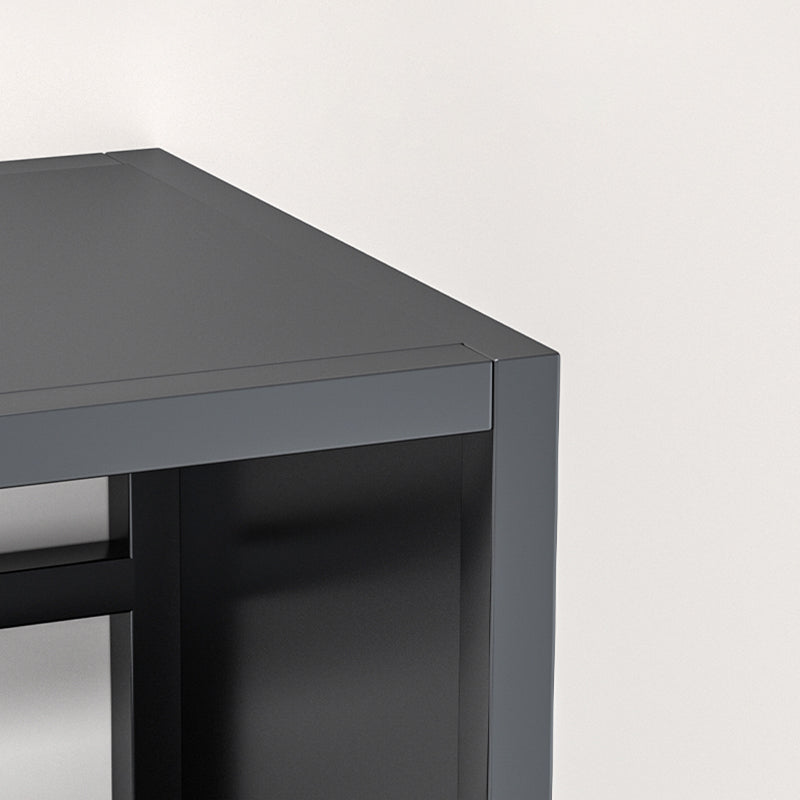 10" Wide Standard Bookcase and Steel Open Book Shelf with Rectangular Shelves