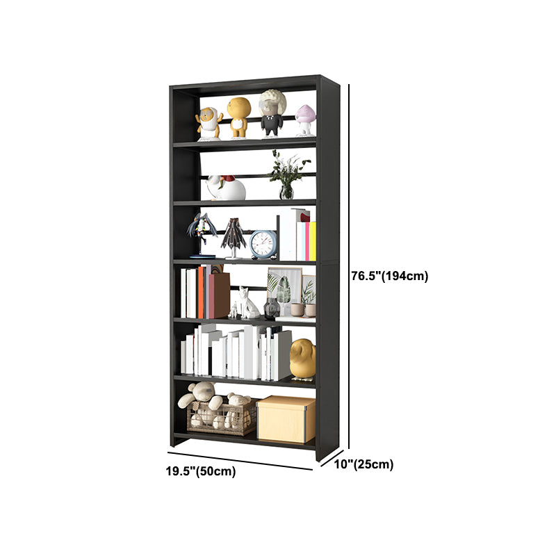 10" Wide Standard Bookcase and Steel Open Book Shelf with Rectangular Shelves