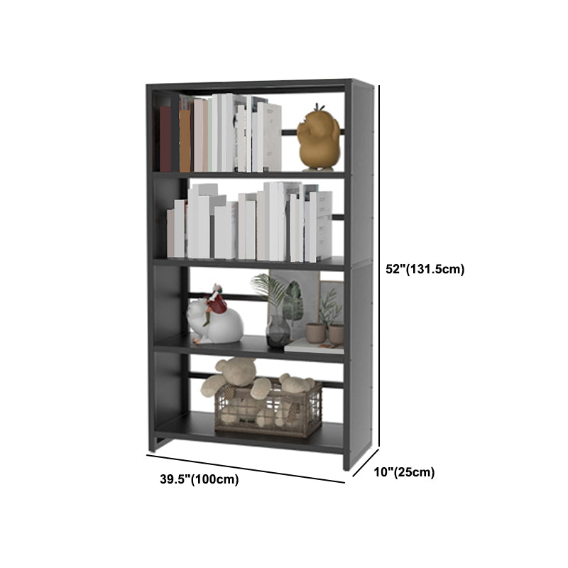 10" Wide Standard Bookcase and Steel Open Book Shelf with Rectangular Shelves