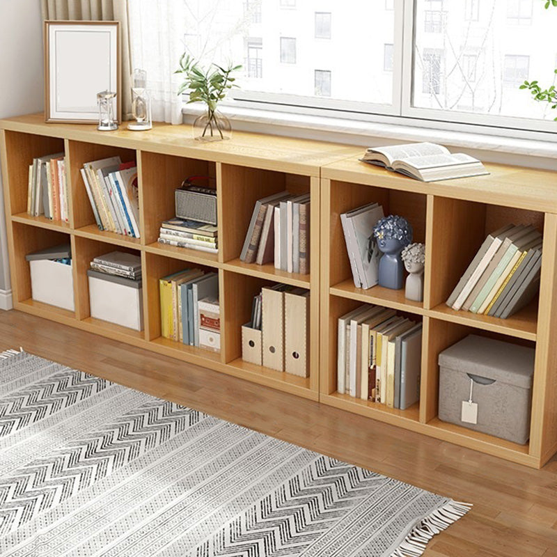 11.8" H Contemporary Style Cube Bookshelf Solid Wood Bookcase for Home
