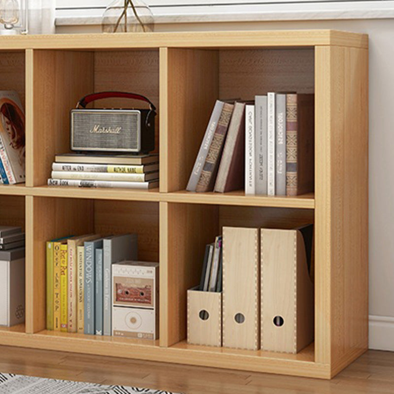 11.8" H Contemporary Style Cube Bookshelf Solid Wood Bookcase for Home