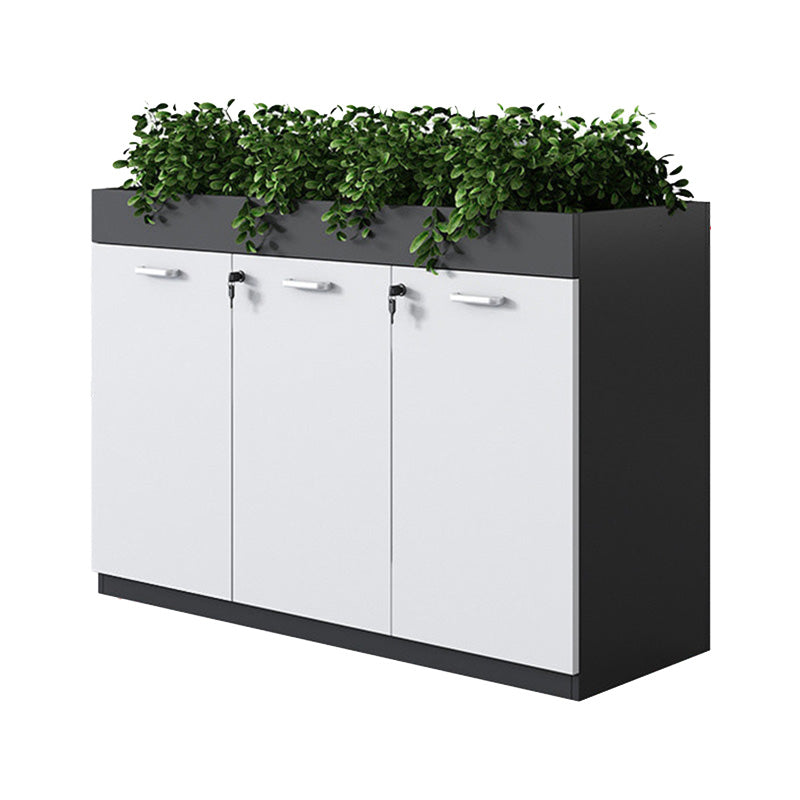 11.8"W Wood Bookshelf with Geometric Multi Layers Bookcase in Dark Taupe (without Plant)