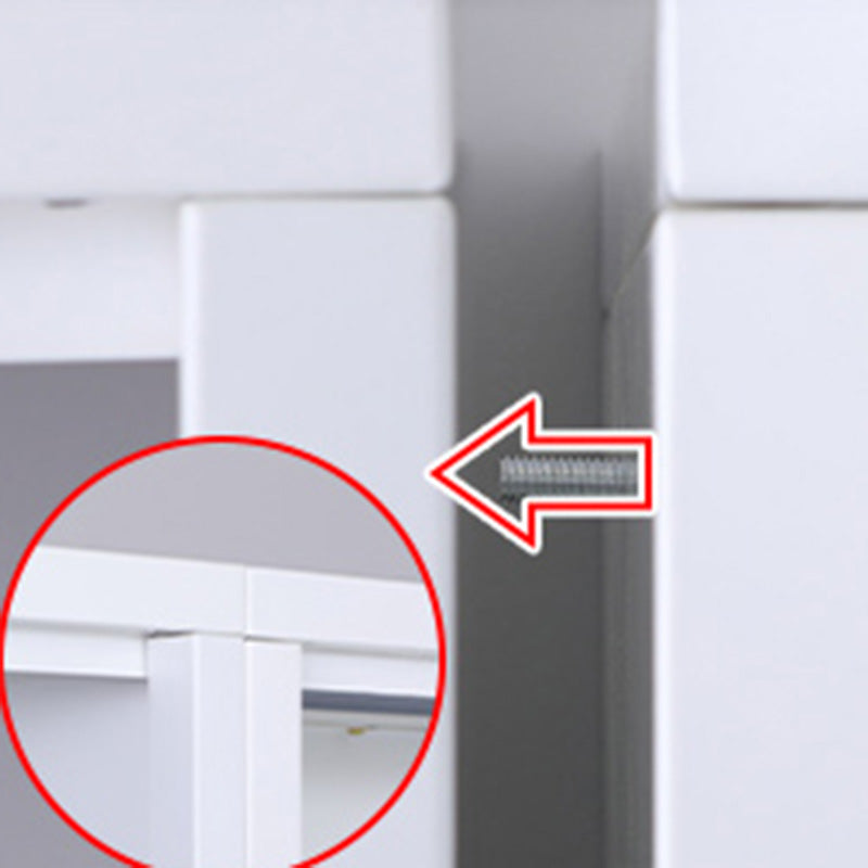 Modern Metal Bookcase Standard Shelves Included Bookshelf with Glass Doors