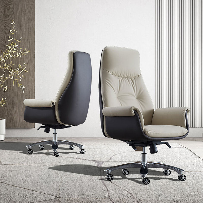 Swivel with Wheels Office Chair CorLiving Workspace Leather Chair