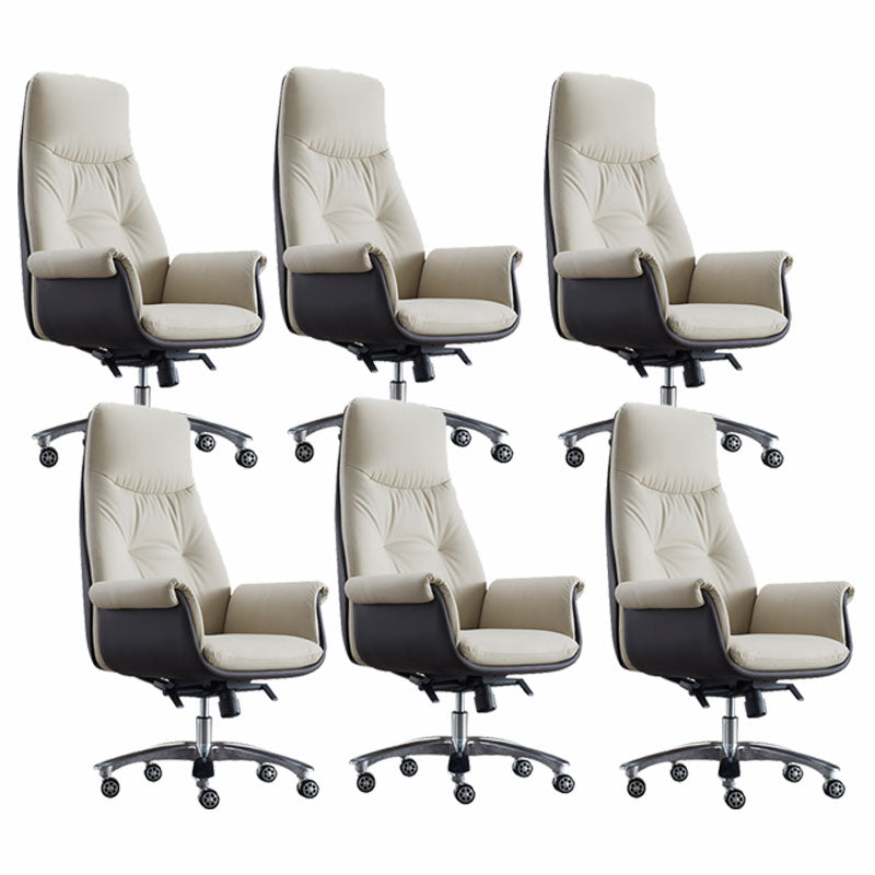 Swivel with Wheels Office Chair CorLiving Workspace Leather Chair