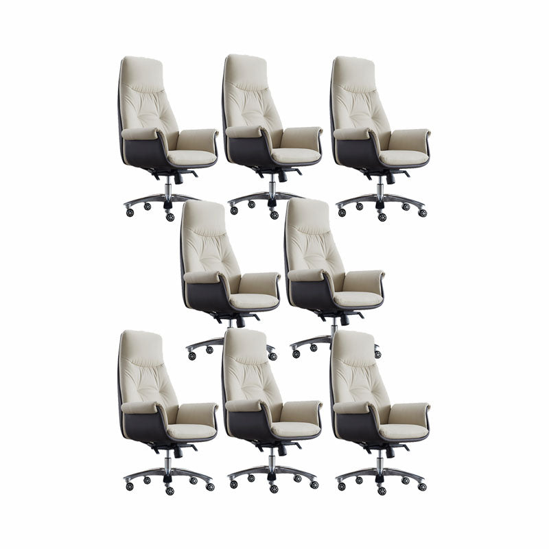 Swivel with Wheels Office Chair CorLiving Workspace Leather Chair