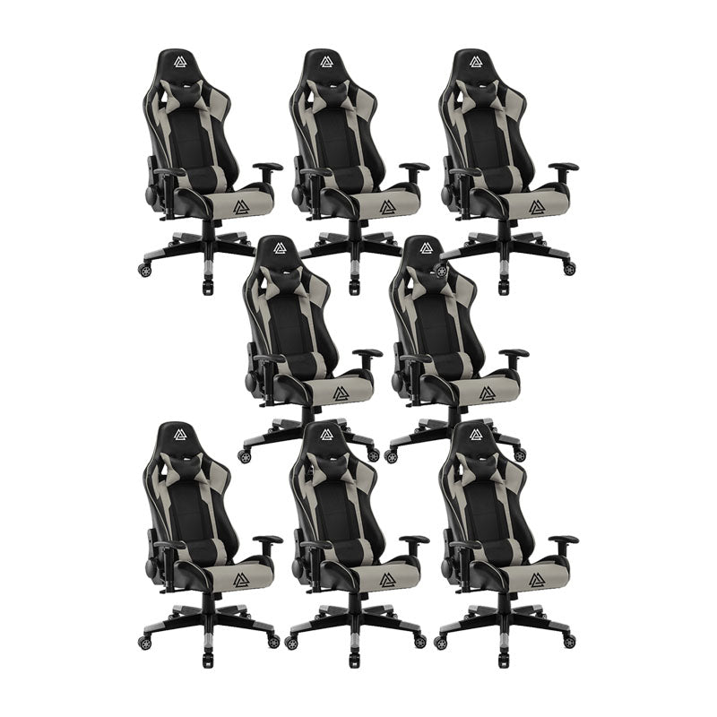 Modern Desk Computer Chair Adjustable Arms Chair Leather Chair