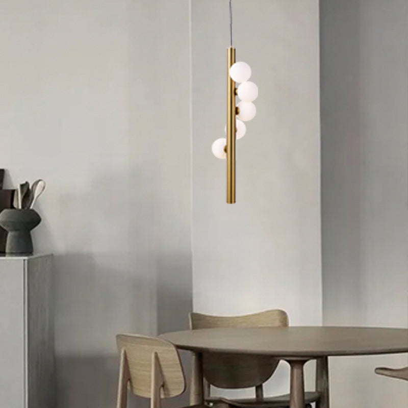 Modern Hanging Island Light Glass Hanging Lighting Fixture for Dining Room