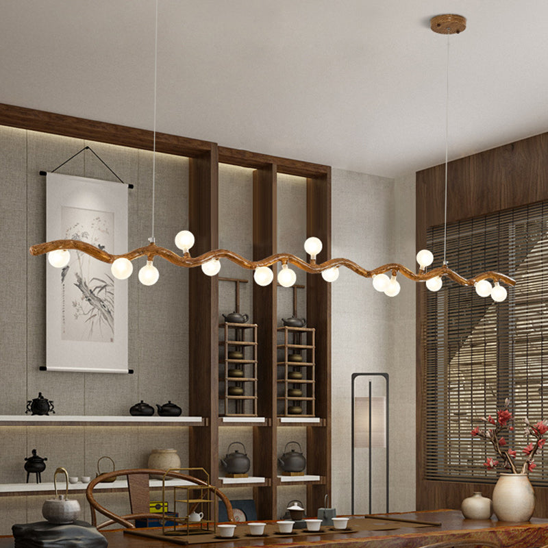 Modern Style Hanging Island Light Creative Hanging Lighting Fixture for Dining Room