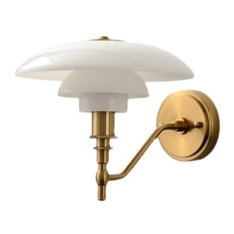 Metal/Glass Wall Light Industrial Polish Finish Lighting for Home