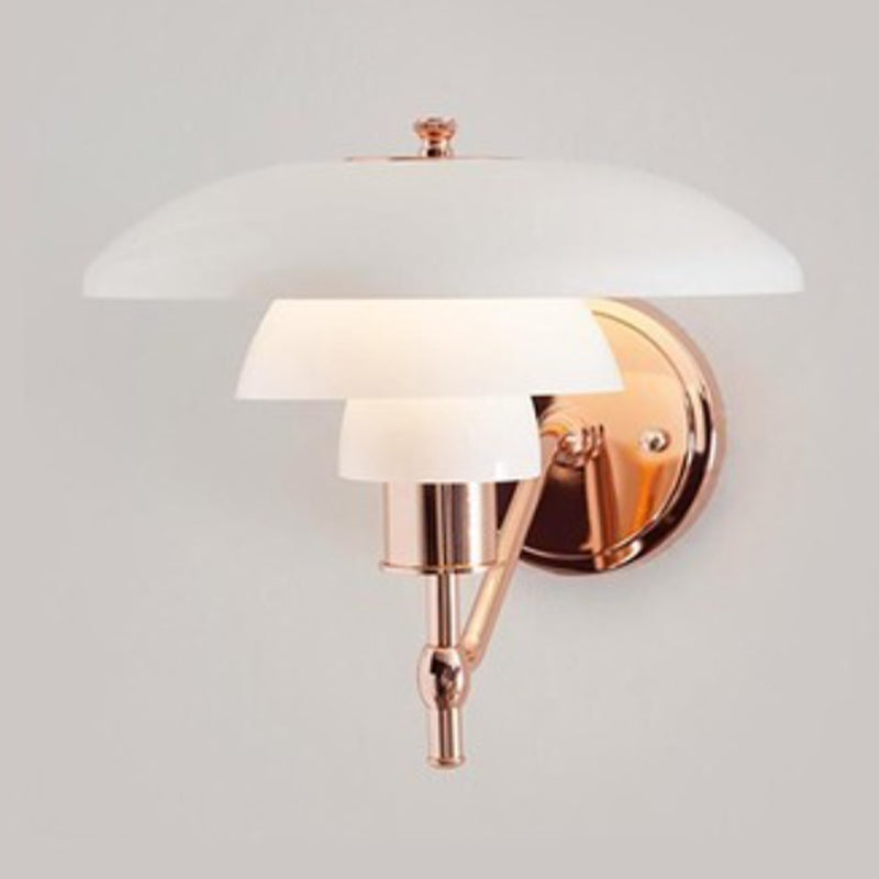 Metal/Glass Wall Light Industrial Polish Finish Lighting for Home