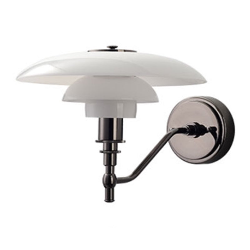 Metal/Glass Wall Light Industrial Polish Finish Lighting for Home