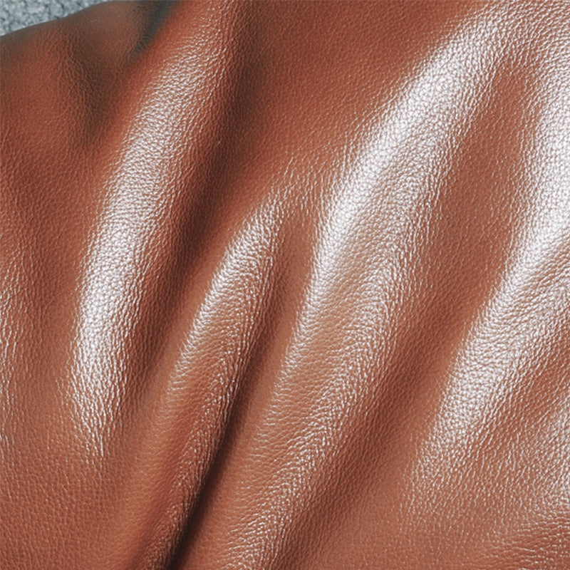 Mid-Century Modern Sled Arm Chair Leather Accent Armchair for Bedroom and Living Room