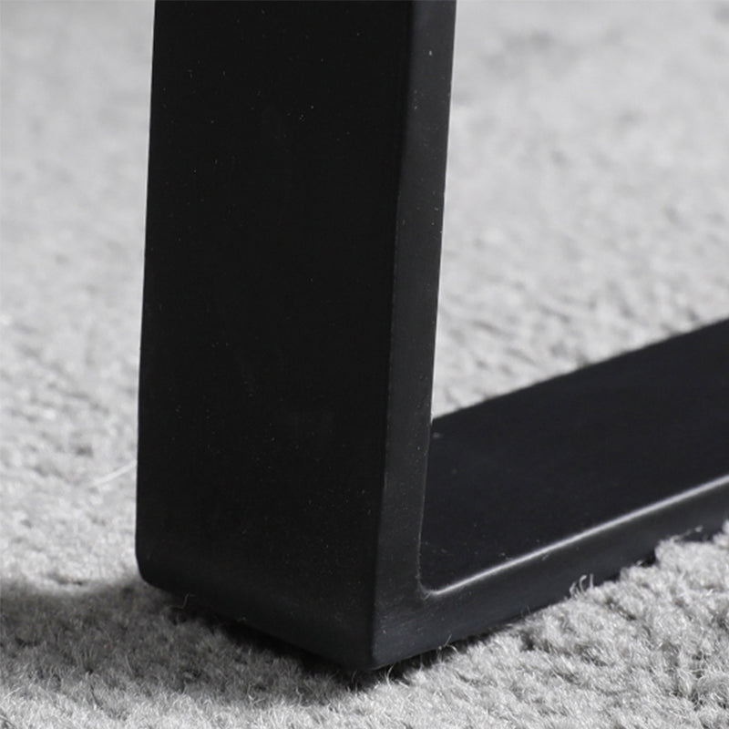 Mid-Century Modern Sled Arm Chair Leather Accent Armchair for Bedroom and Living Room