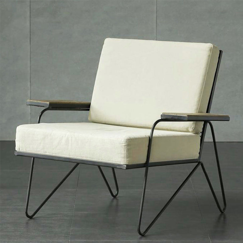 Nordic Arms Included Square Arms Cushion Back Accent Armchair