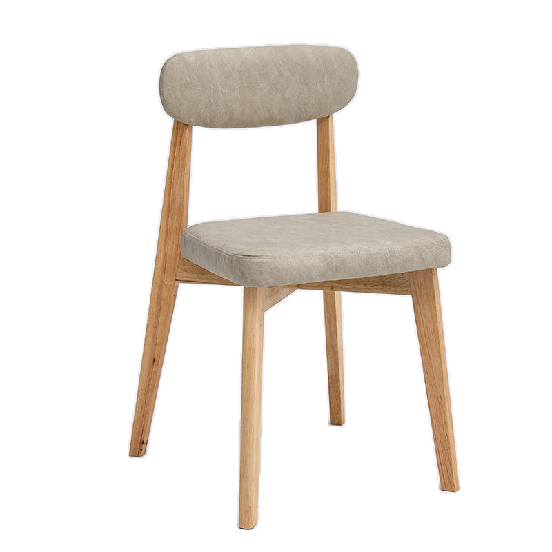 Armless Chair17.5"L x 19.6"W x 33.2"H Solid Wood Frame Chair for Living Room