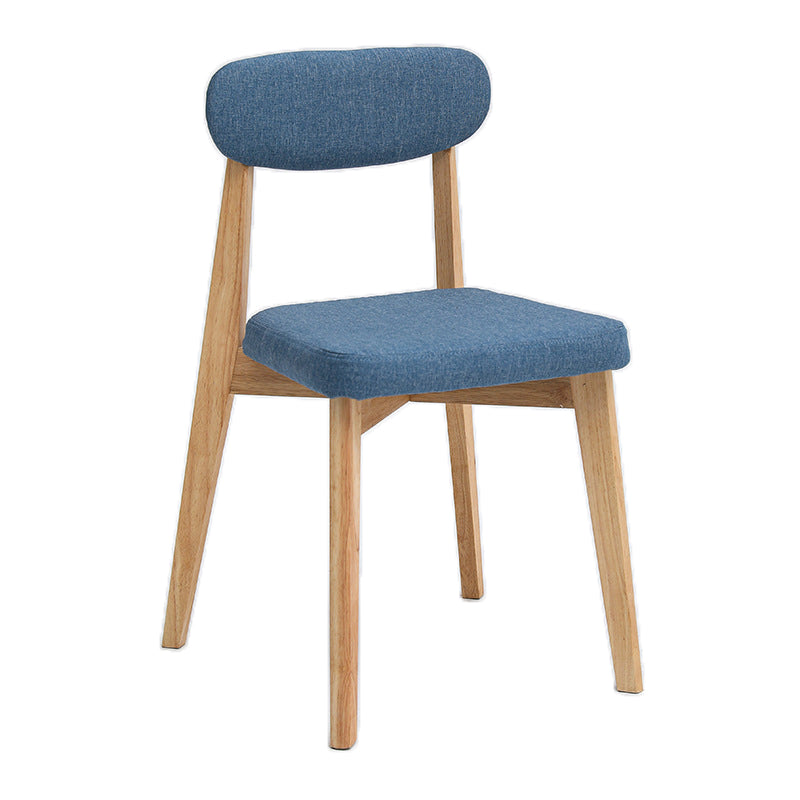Armless Chair17.5"L x 19.6"W x 33.2"H Solid Wood Frame Chair for Living Room