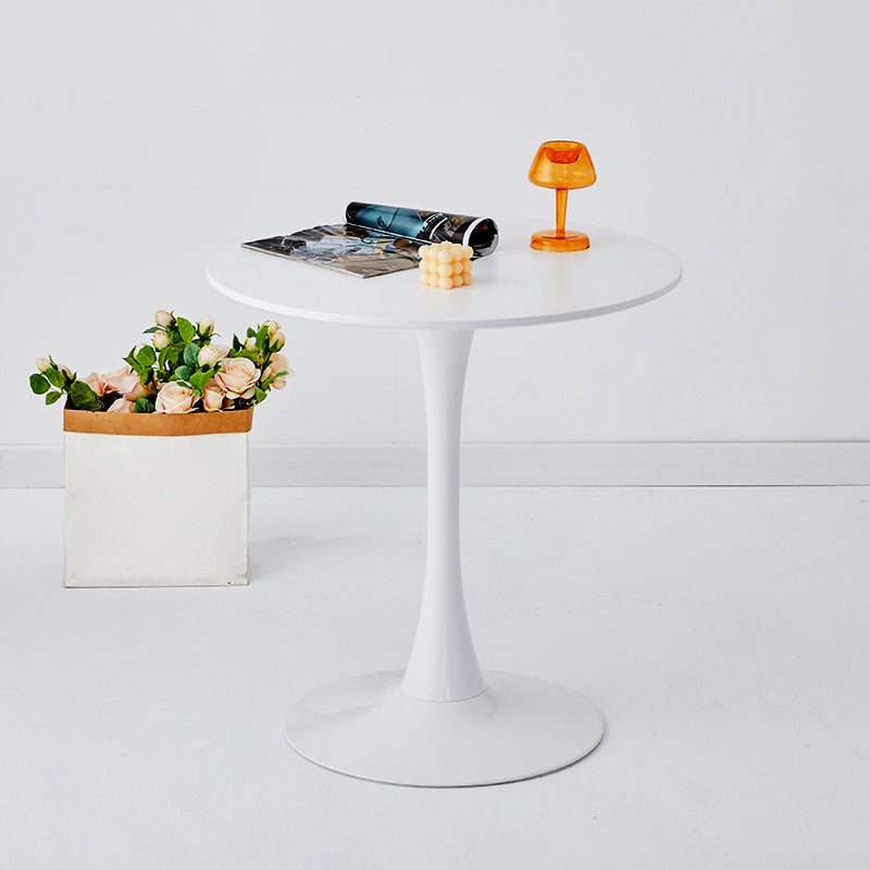 Modern Pedestal Wooden Coffee Table Set Round Top Shape Cocktail Table for Home