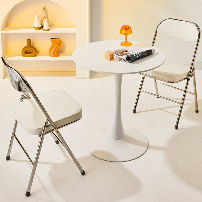 Modern Pedestal Wooden Coffee Table Set Round Top Shape Cocktail Table for Home