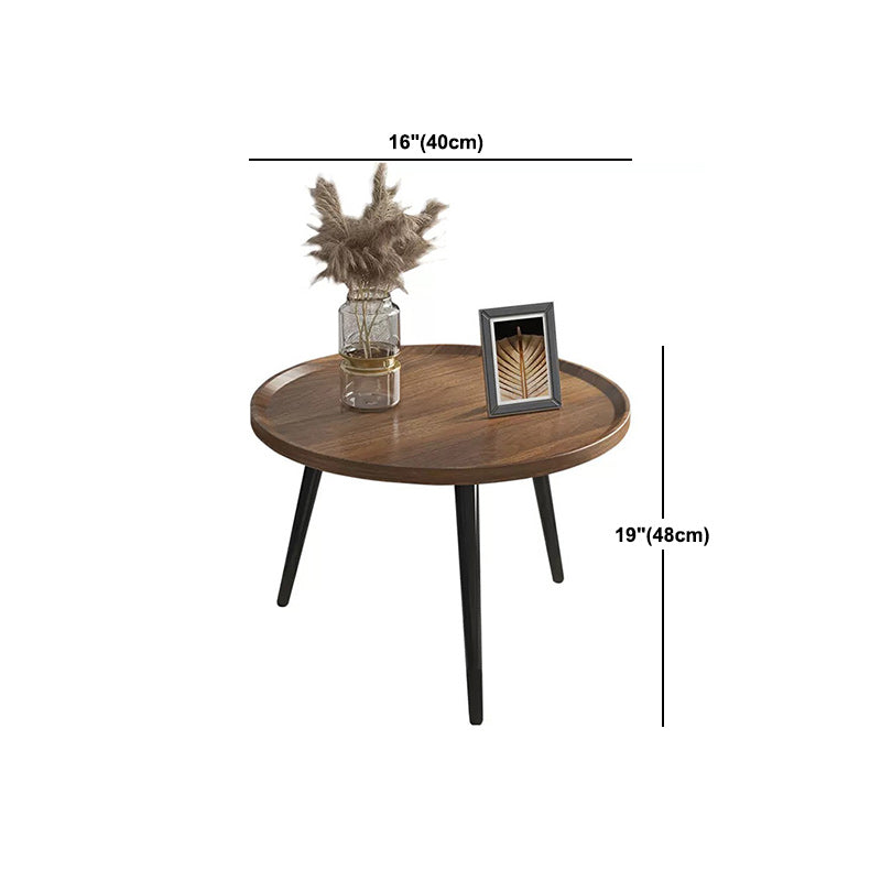 Modern Style Round/oval Wooden Table Metal 3/4 Legs Base Coffee Table
