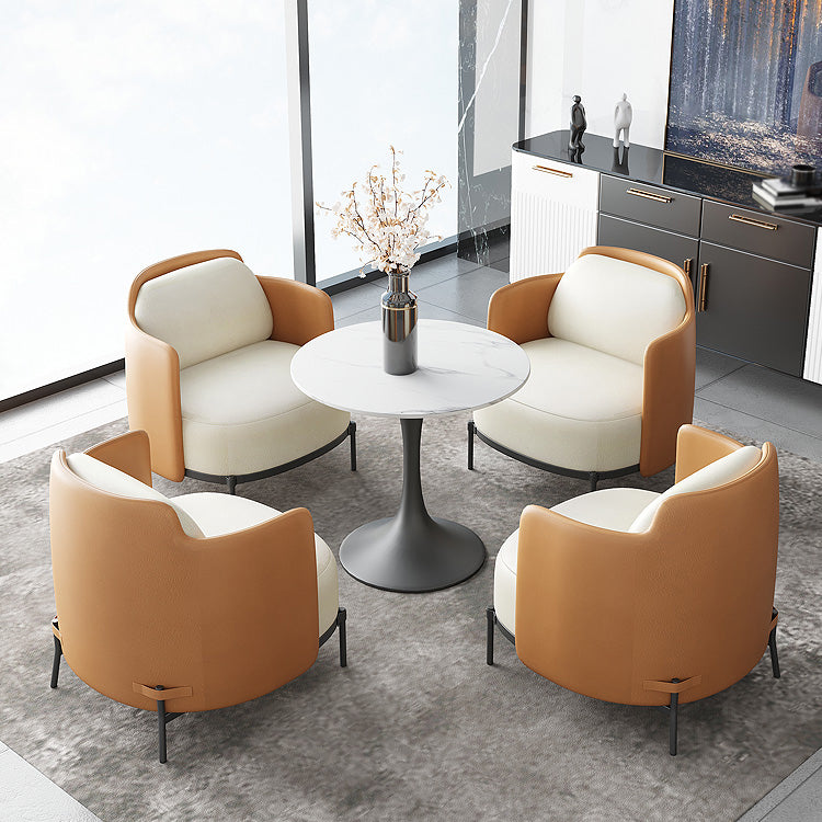 Modern Style Dining Table Tulip Sintered Stone Table for Dining Room