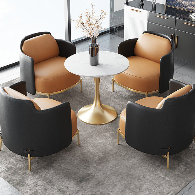 Modern Style Dining Table Tulip Sintered Stone Table for Dining Room