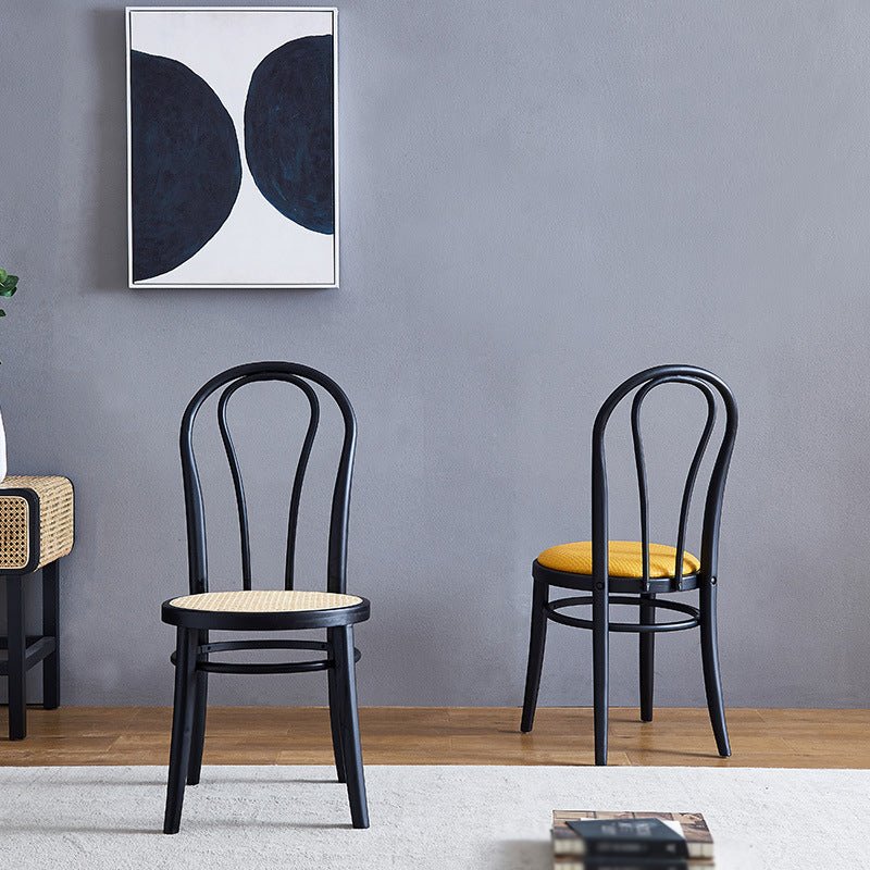 Queen Anne Back Chair Traditional Wood Dining Kitchen Room Side Chair