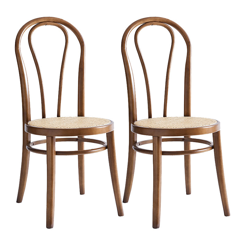 Queen Anne Back Chair Traditional Wood Dining Kitchen Room Side Chair