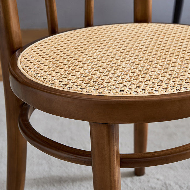 Queen Anne Back Chair Traditional Wood Dining Kitchen Room Side Chair