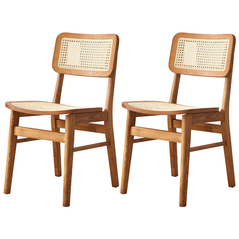 Open Back Side Chair Wood Traditional Dining Kitchen Room Chair