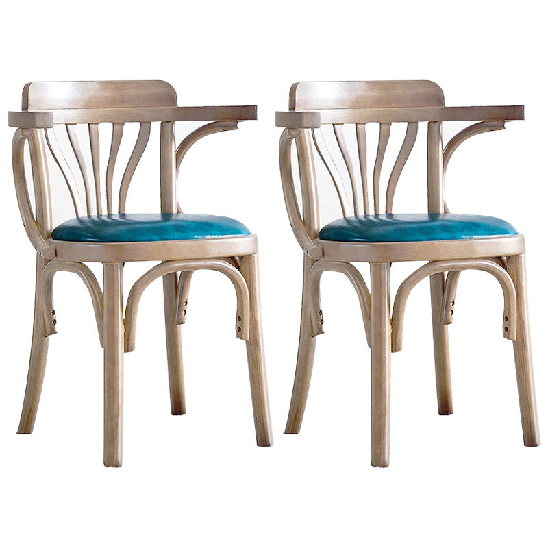 Windsor Back Chair Traditional Wood Dining Kitchen Room Arm Chair