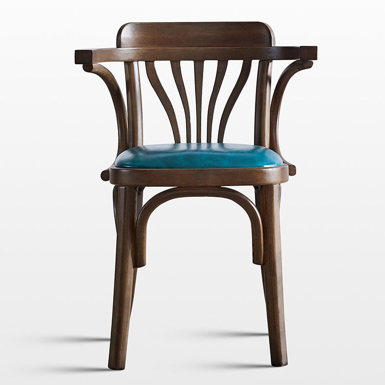 Windsor Back Chair Traditional Wood Dining Kitchen Room Arm Chair