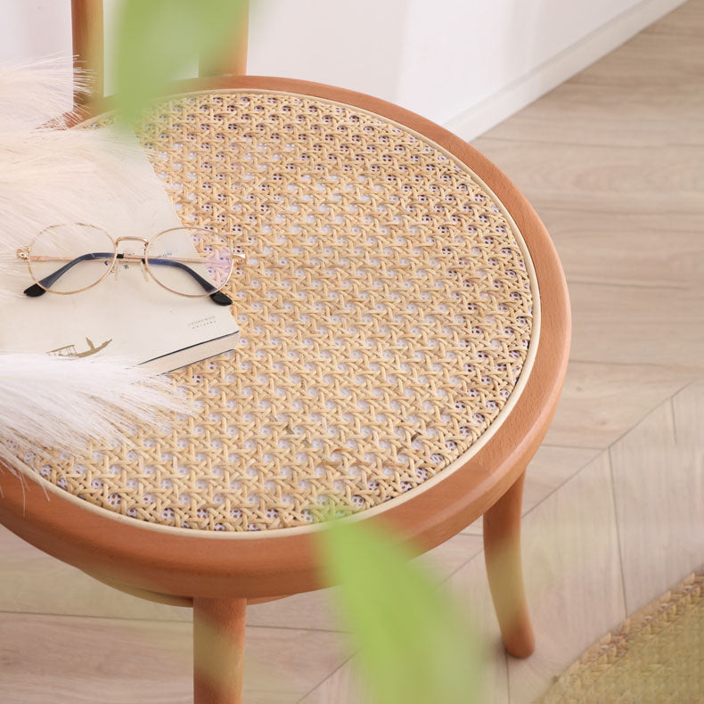 Modern Style Dining Chair Armless Chairs with Wooden Legs for Kitchen