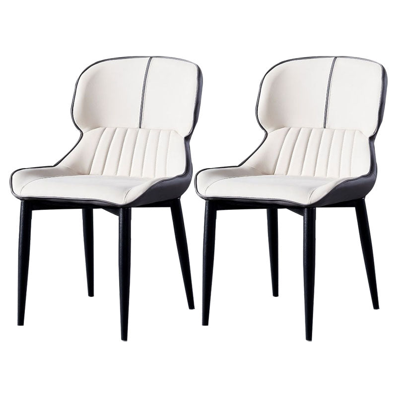 Contemporary Dining Chair Arm Chair with Metal Legs for Kitchen