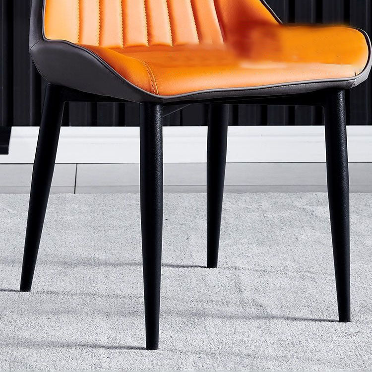 Contemporary Dining Chair Arm Chair with Metal Legs for Kitchen