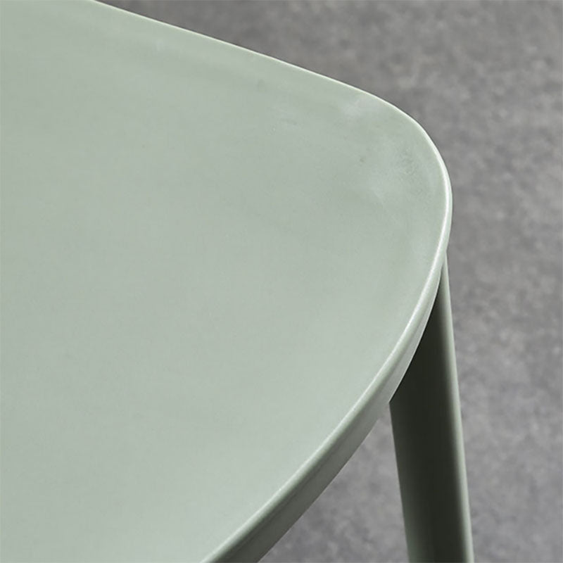 Scandinavian Open Back Side Chair Plastic Side Chair for Home