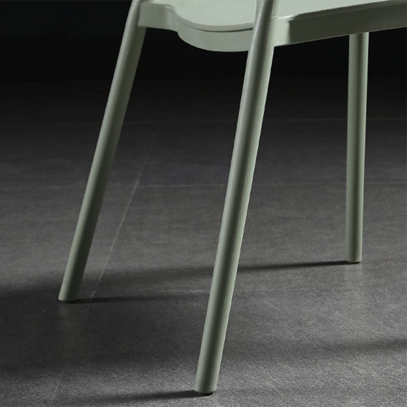 Scandinavian Open Back Side Chair Plastic Side Chair for Home