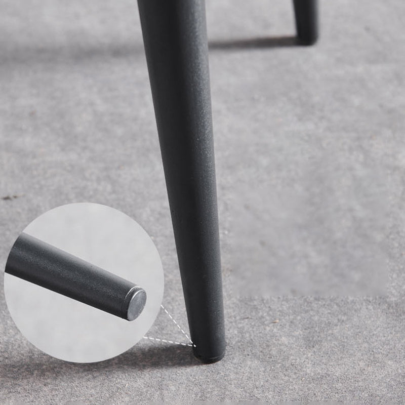 Arm Wingback Side Chair Industrial Style Faux Leather Dining Chairs