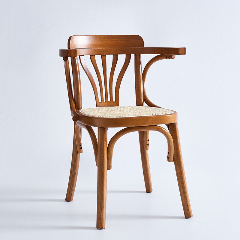 Windsor Back Arm Chair Traditional Wood Kitchen Dining Room Chair