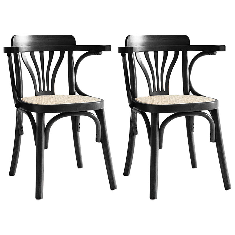 Windsor Back Arm Chair Traditional Wood Kitchen Dining Room Chair